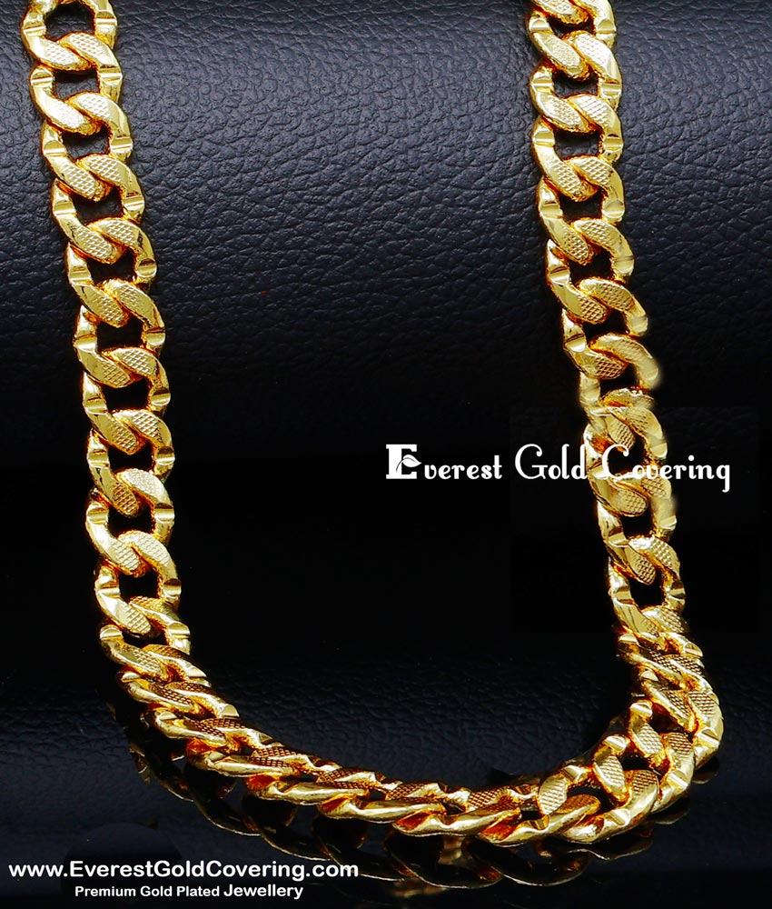 gold plated chain, gold plated chain with guarantee, lifetime guarantee gold plated jewelry india, gold plated chain for men, chain for men, chain design, chain design for men, covering chain, gold chain design, gold chain design gents, gold chain designs male