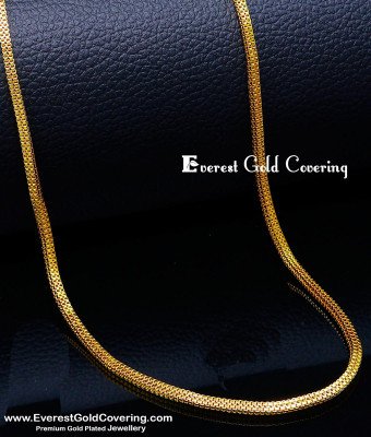 SHN117 - Gold Design Square Chain Daily Wear Gold Plated Chain