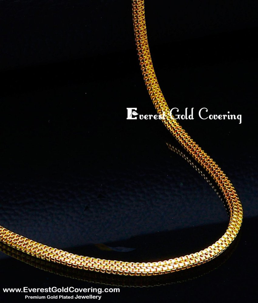 gold plated chain, gold plated chain with guarantee, gold plated chain for men, 1 gram gold plated chain, gold plated chain for women, gold plated chain for girls, 2 gram gold plated chain, daily wear gold plated chain, daily wear gold chain, gold plated chain with warranty