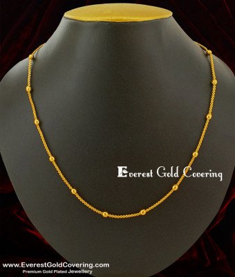 SHN003 – Gold Plated Daily Wear Ball Model Short Chain Design Buy Online