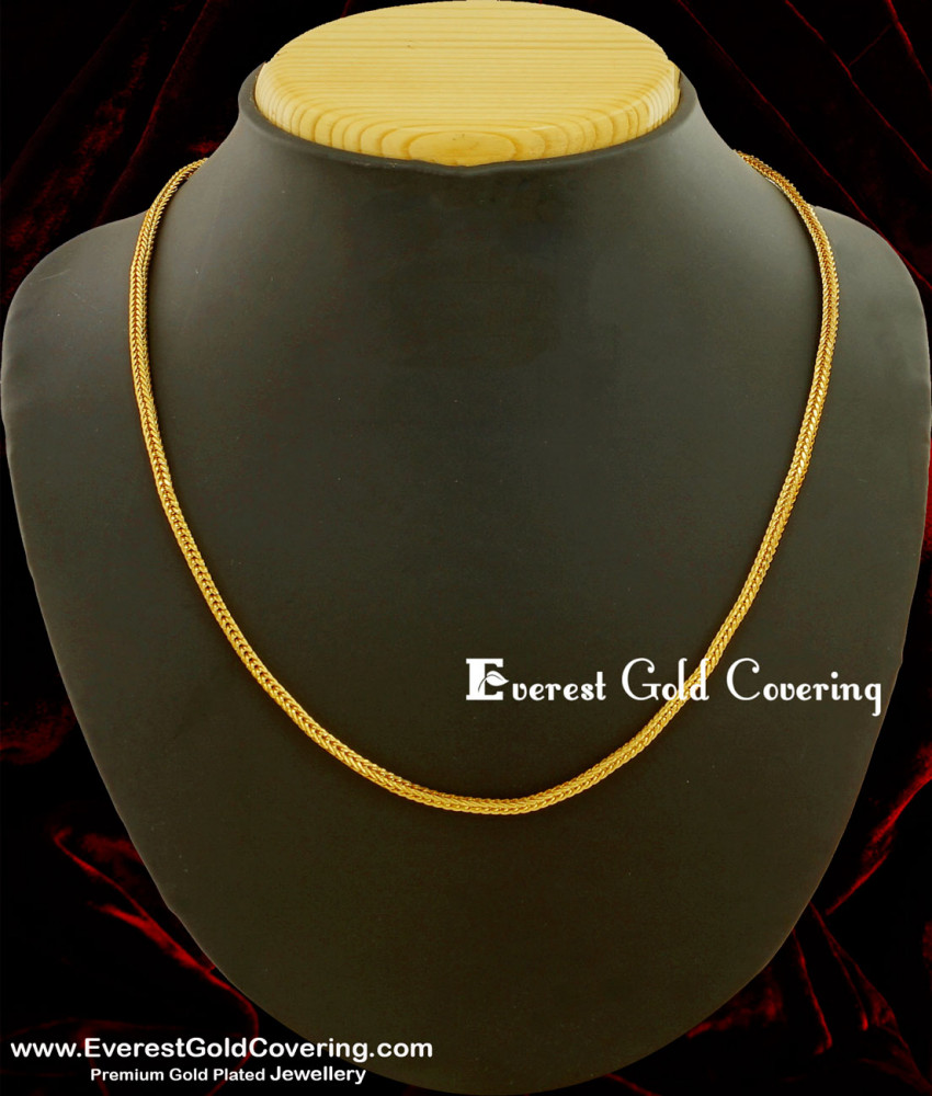 SHN011 - Gold Plated Daily Wear Short Chain Design for Men and Women