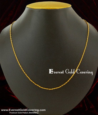 SHN002 - Gold Plated Daily Wear Wheat Model Short Chain Design Buy Online