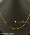 SHN002 - Gold Plated Daily Wear Wheat Model Short Chain Design Buy Online