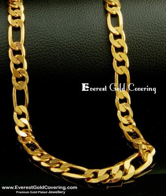 SHN059 - Sachin Tendulkar Short Thick Gold Plated Chain for Men