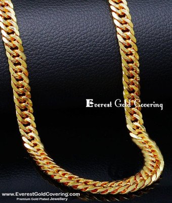 SHN143 - Shiny Gold Chain Designs Male Gold Plated Jewellery