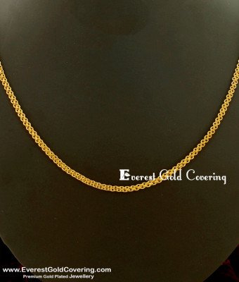 SHN013 - Traditional Daily Wear Flat Chain Gold Design for Boys &Girls