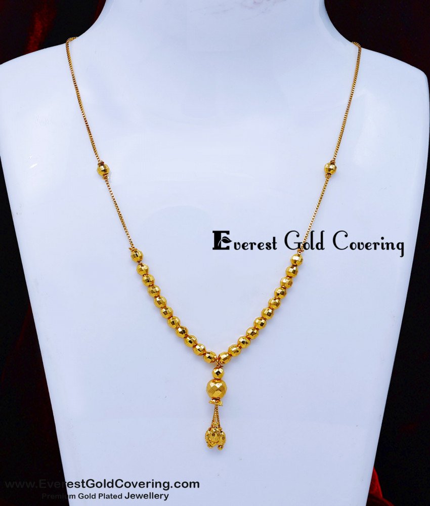 Balls chain designs in Gold, gold balls chain with locket, Light Weight gold Balls Chain with price, balls chain models gold, Gold pendant, Gold pendant design, pendant gold chain for women, dollar chain, dollar chain model, gold dollar chain