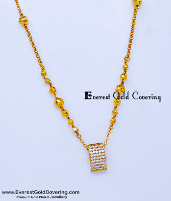 SCHN575 - Unique Modern Gold Pendant Chain Designs for Female