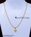daily use gold simple chain pendant