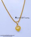 daily use gold simple chain pendant