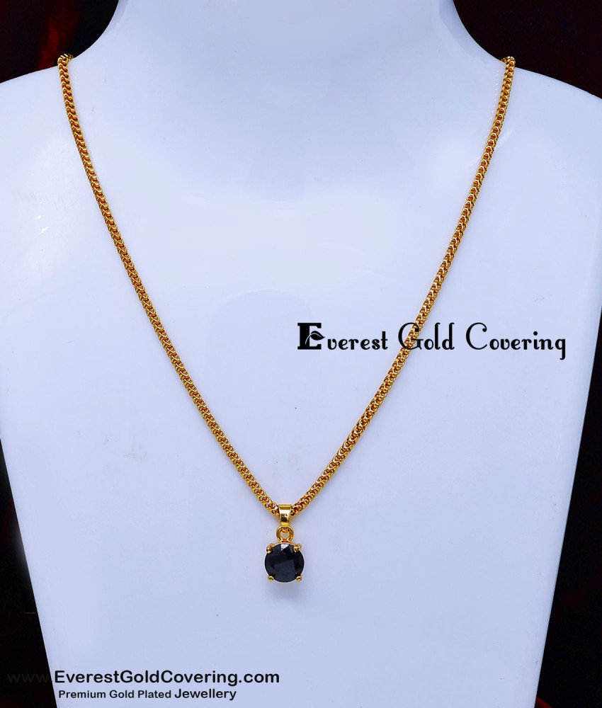 daily use gold simple chain pendant