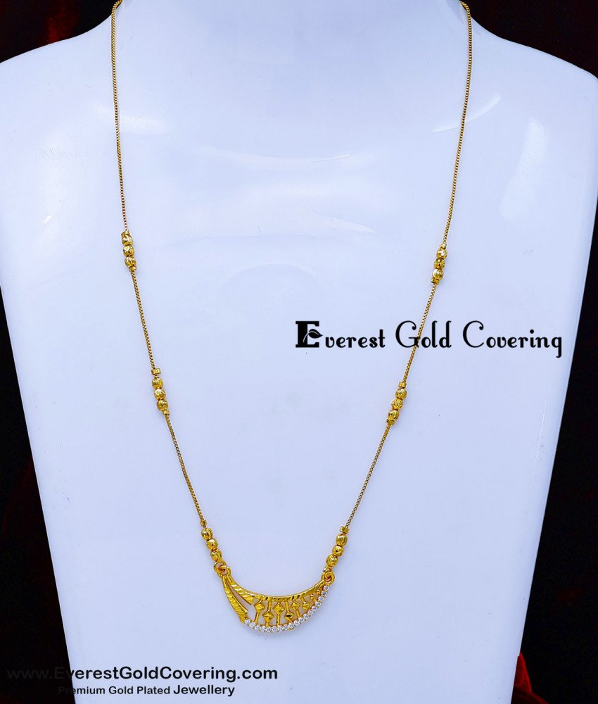 Elegant Light Weight Daily Use Pendant Chain Online short chain designs for girls