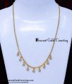 Beautiful Daily Wear White Stone Hanging Chain for Women Hanging Stone Chain Necklace
