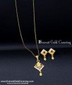 Simple Daily Wear New Design Gold Small Pendant Sets one gram gold pendant sets