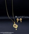New Model Mango Model Pendant Chain with Earrings Set Dollar chain set for ladies