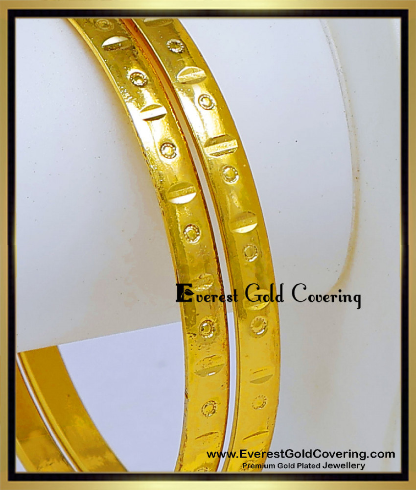 Gold Model Five Impon Daily Wear Bangles Online five metal impon bangles