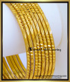2.8 One Gram Gold Plated Plain Daily Use 8 Bangles Set plain daily wear gold bangles