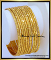 South Indian Bridal Wear Gold Plated 12 Bangles Set bridal bangles set gold