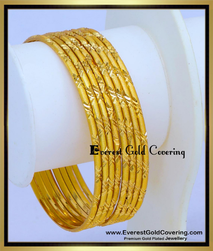 Best Quality Imitation Daily Wear Gold Bangles Set 1 gram gold bangles for women