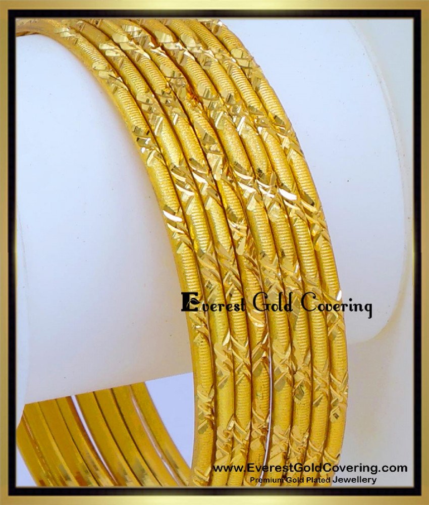Best Quality Imitation Daily Wear Gold Bangles Set 1 gram gold bangles for women