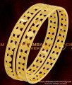 BNG076 - 2.6 Size Latest Bangles Design Light Weight Gold Plated Bangles Online