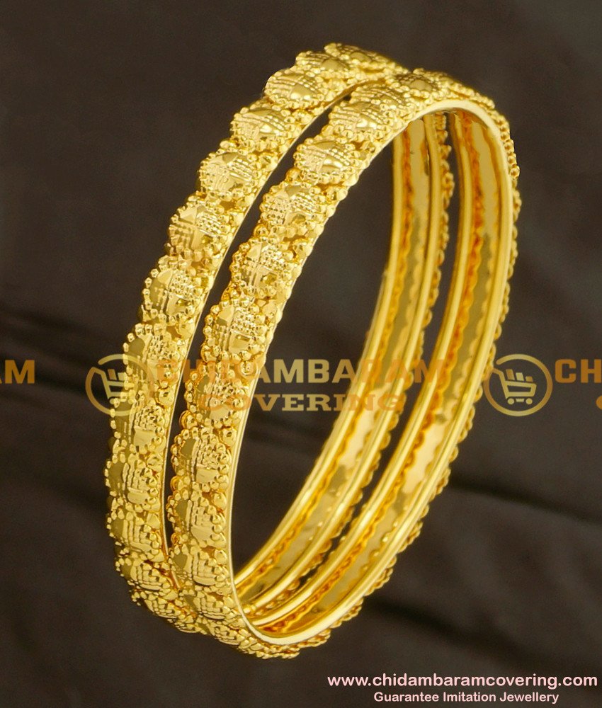 BNG085 - 2.8 Daily Wear Gold Plated Bangles Designs at Affordable Price Buy Online