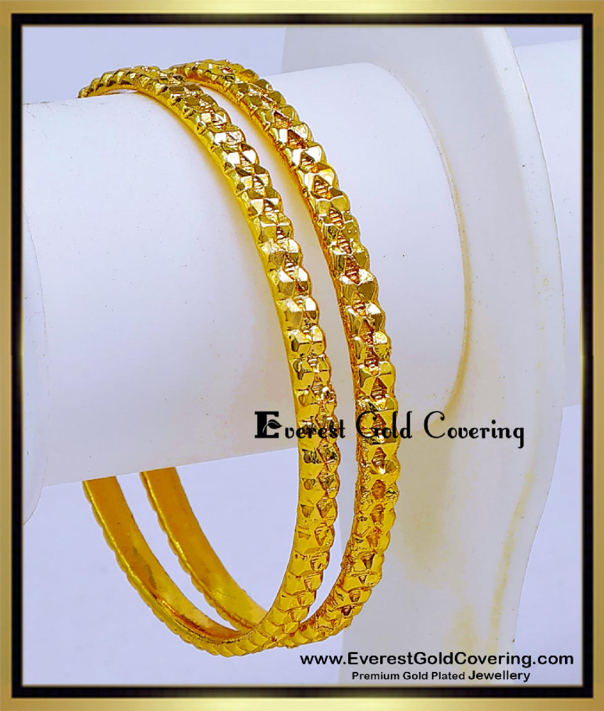 BNG1004 - 2.6 Gold Look Daily Wear Panchaloha Bangles for Women