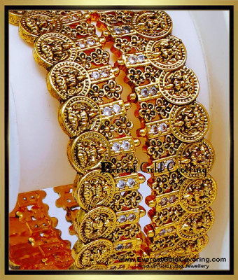 BNG1007 -2.8 Latest Wedding Collection Temple Design Antique Bangles