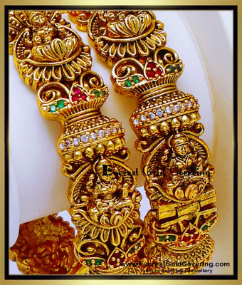 BNG1011 -2.4 Premium Quality Antique Lakshmi Motifs Bangles Design