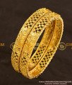 BNG117 - 2.8 Size South Indian Designer Gold Finish Bangles Design Online