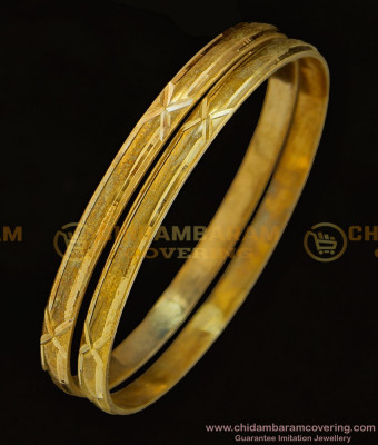 BNG319 - 2.8 Size Pure Impon Jewellery Natural Colour Daily Wear Plain Panchaloha Bangles Buy Online