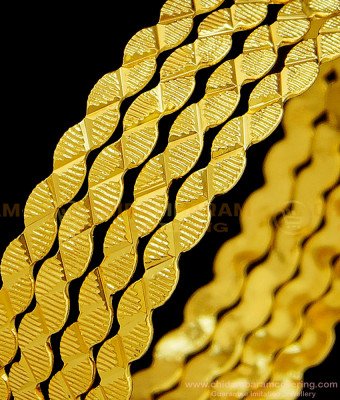 BNG372 - 2.8 Size Latest Gold Design Light Weight Daily Wear Gold Plated Bangles 4 Pcs Set Bangles Online