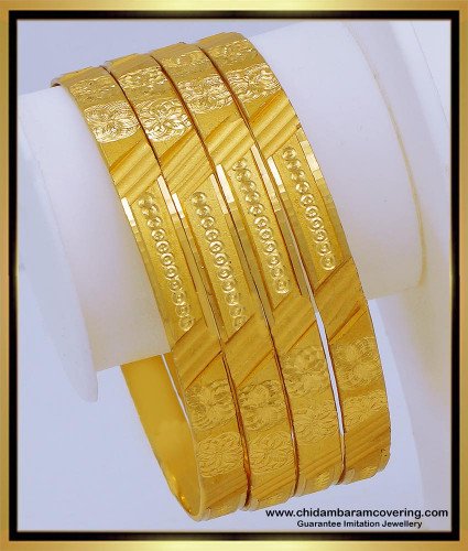 BNG637 - 2.6 Size South Indian Jewellery Daily Wear Bangles Online Shopping
