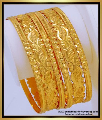BNG663 - 2.8 Size South Indian Bridal Jewellery Bangle Designs