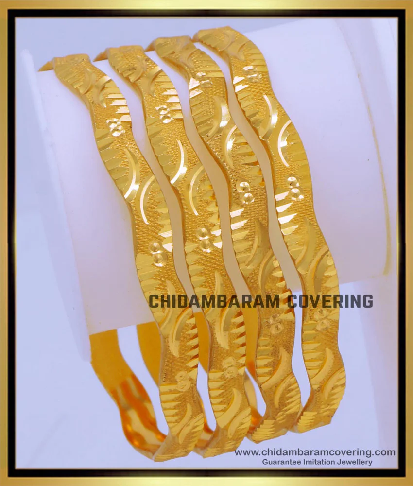 Buy Daily Wear Bangles Design Gold Plated Bangles Set