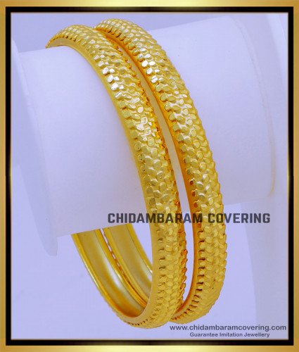 BNG743 - 2.6 Size Gold Forming Daily Wear Gold Bangles Design for Women 