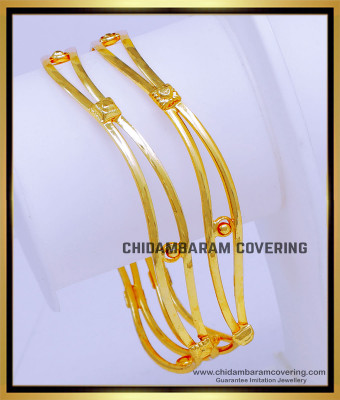 BNG759 - 2.6 Size New Model Office Wear Casual Daily Wear Gold Bangles