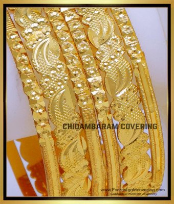 BNG795 - 2.6 Size Daily Use Gold Bangles Design Artificial Bangles Set
