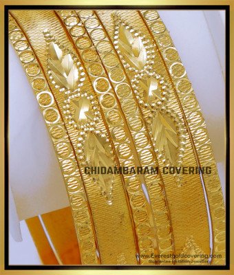 BNG817 - 2.8 New Model Wedding Collection One Gram Gold Bangles 