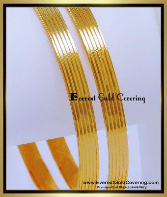 BNG912 - 2.6 Simple Light Weight Casual Daily Wear Gold Bangle