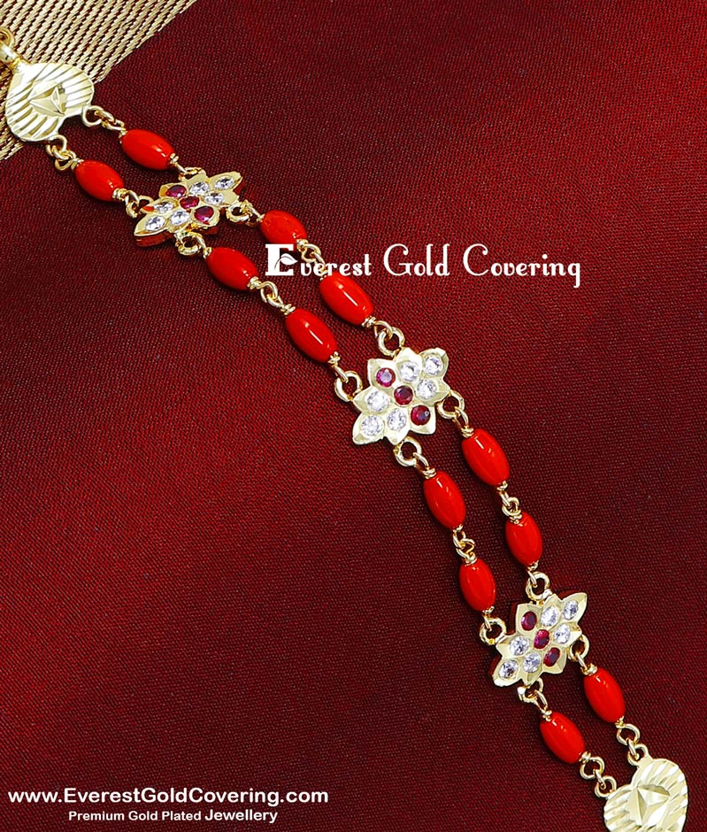 coral bracelet for women