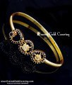 New Model Black Stone Flower Design Gold Plated Bracelet gold plated bracelet for women