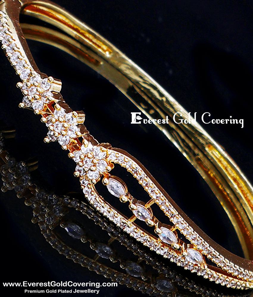 Single gold kada Design For ladies