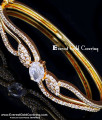 Micro Gold Plated American Diamond Kada Bracelet Design stone kappu bracelet design