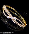 1 Gram Gold Plated White Stone Kada Bracelet for Girls 1 gram gold kada bracelet for ladies
