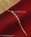 Trendy Gold Forming Without Stone Bracelet for Daily Wear plain chain bracelet for women