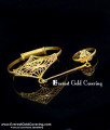 Elegant Gold Plated Kids Bracelet with Ring Attached Set Kids bracelet with ring attached gold for baby