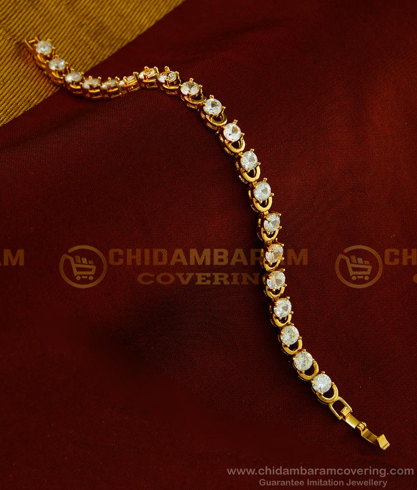 BCT178 - Unique Real Diamond Look Rose Gold Bracelet Best Gift for Women BCT178 - Unique Real Diamond Look Rose Gold Bracelet Best Gift for Women