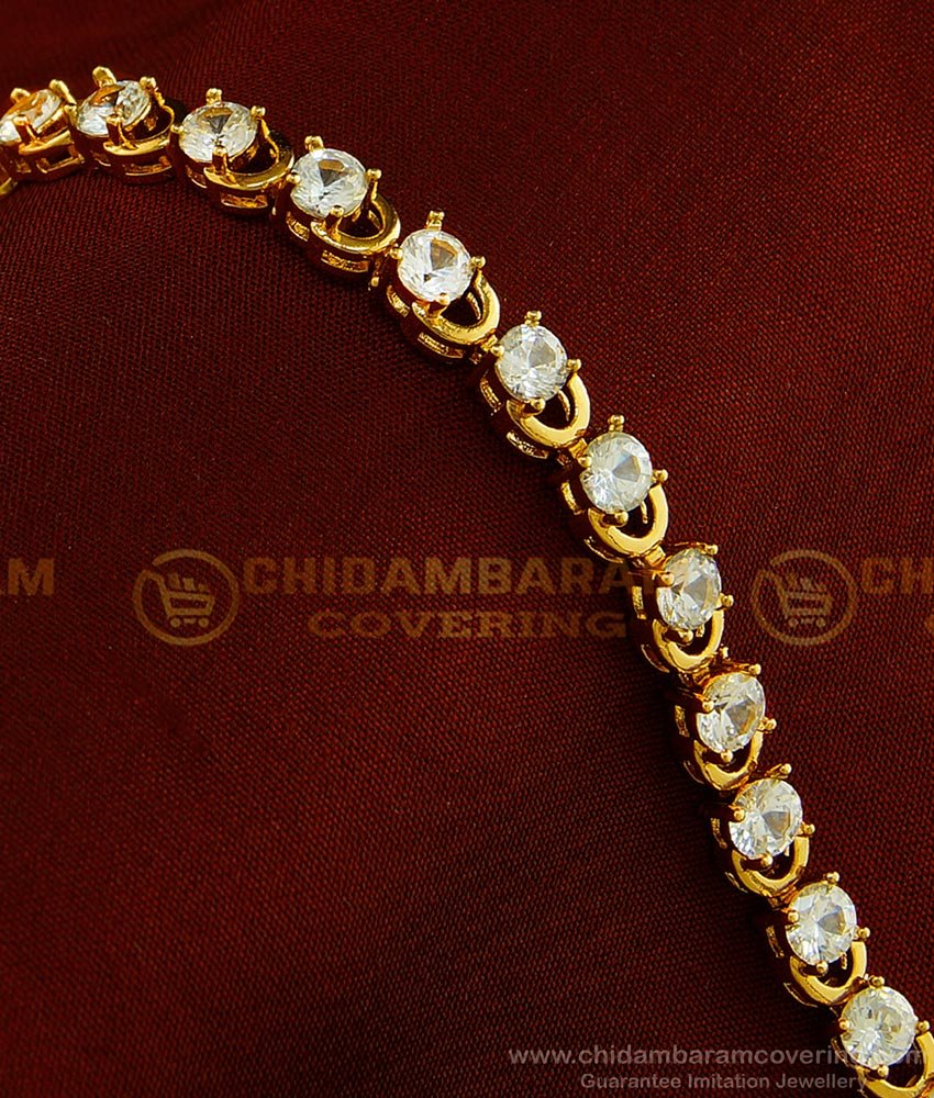 BCT178 - Unique Real Diamond Look Rose Gold Bracelet Best Gift for Women BCT178 - Unique Real Diamond Look Rose Gold Bracelet Best Gift for Women