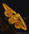 BCT231 - 2.6 Size Beautiful Temple Bangles Bracelet Lakshmi Design Adjustable Kappu Nagas Jewellery bracelet for women, bracelet for girls, bracelet gold, bracelet silver, gold kappu, gold kappu bagels, 1 gram gold jewellery, gold plated jewellery,